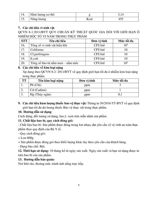 Ngũ cốc Trường Xuân Kids